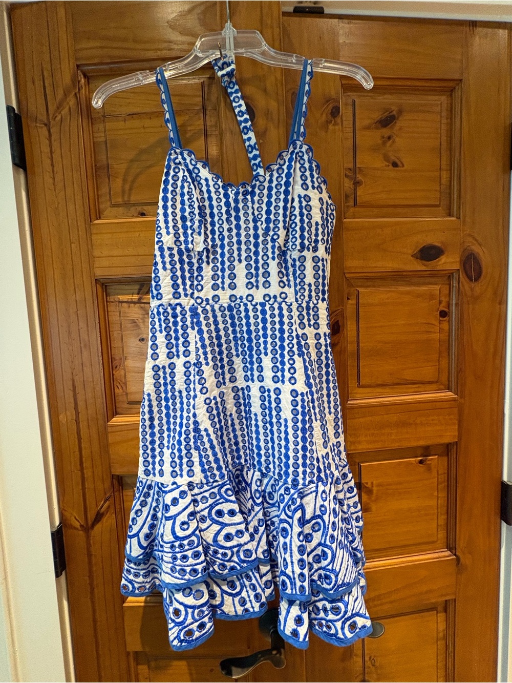 Honey plum clothing brand Blue and White Patterned Dress - Women